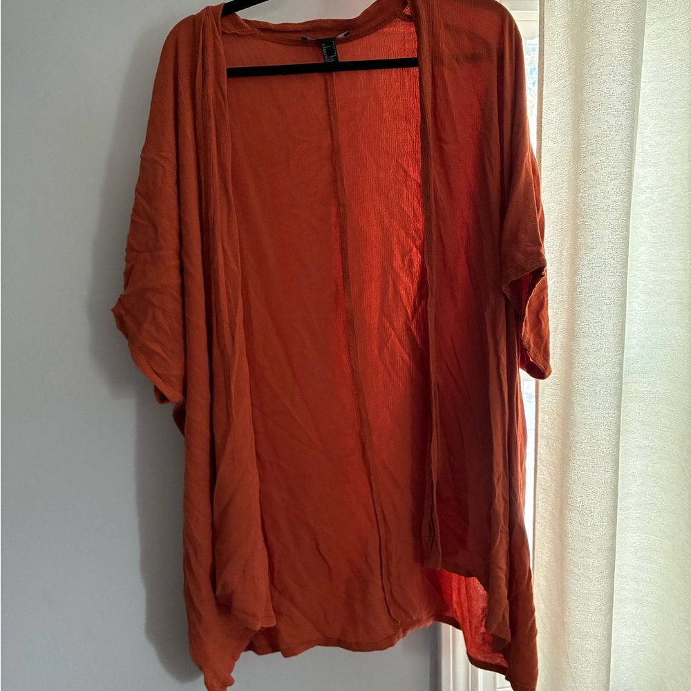 Forever 21 Rust Orange kimono size S